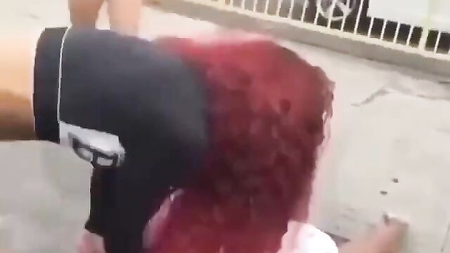Boobs out as girlfriend gets caught and beaten for allegedly snatching her friend’s boyfriend - 4 image