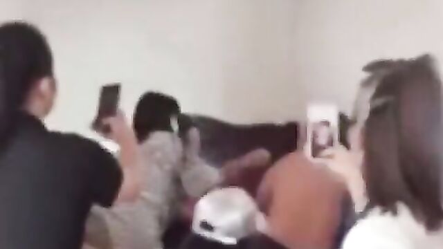 He was caught cheating on his wife in her house and her family beat his ass - 1 image