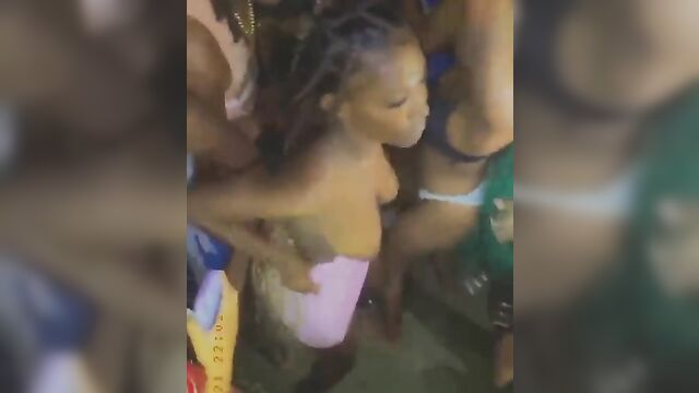 Sexy slut wilding at a club party