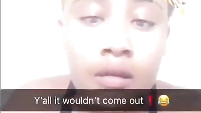 Chick puts condom in her nose, but it won’t come out! - 1 image