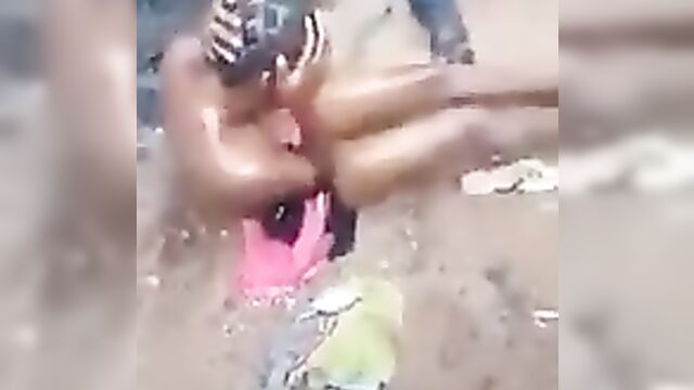 Woman stripped naked and beaten in public for allegedly kidnapping a child