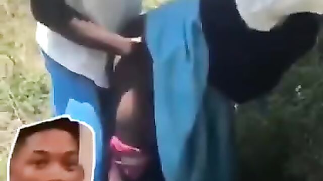 Two Students Caught Bonking In The Bush