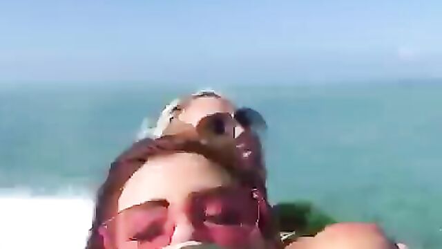 Boobs out on the go! - 5 image