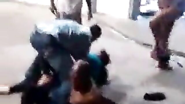 Naked Royal Rumble Fight At A Gas Station - 5 image