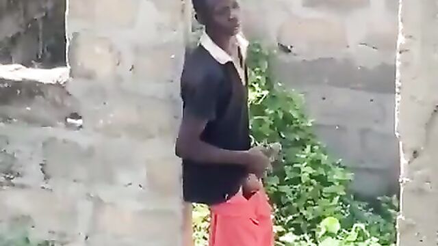 Teenager caught masturbating outdoors - 4 image