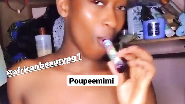 TikTok Girl Poupeemimi Teasing With Her Big Breasts, Showing Nipples
