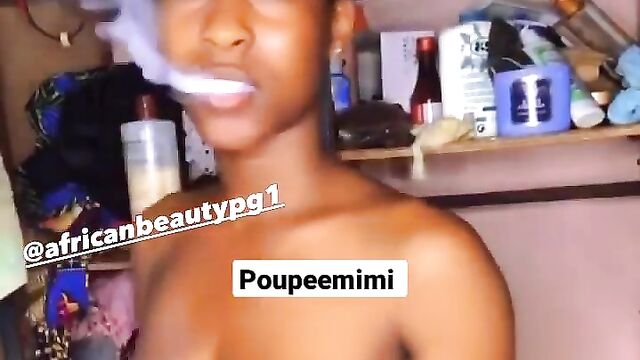 TikTok Girl Poupeemimi Teasing With Her Big Breasts, Showing Nipples - 3 image