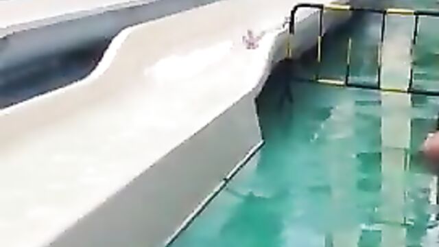 Boobs out as she comes down - 4 image