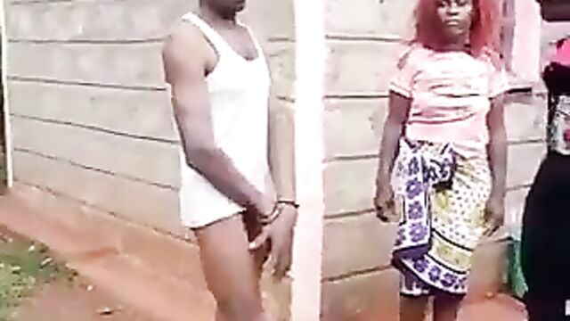 Man caught cheating with married woman stripped naked and arrested - 4 image