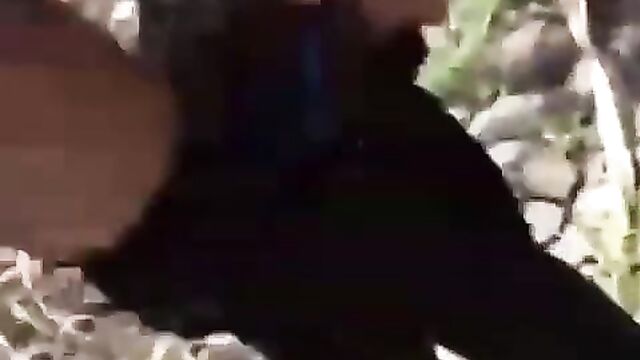 Man exposes chick’s pussy for peeing on a farm