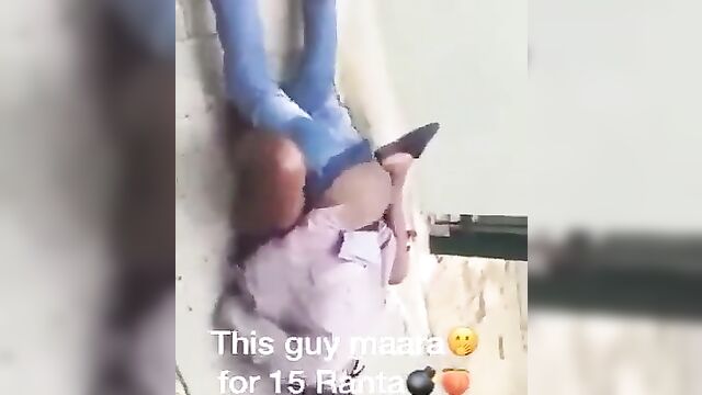 Hot street sex with horny couple in South Africa - 3 image