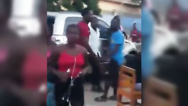 Shameless whore caught showing her pussy and ass on the streets - 1 image