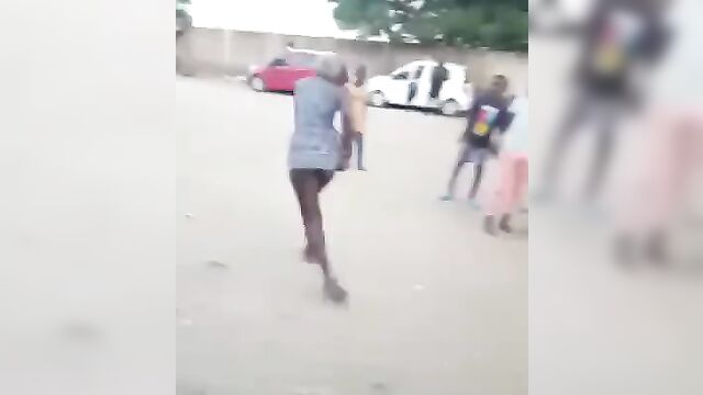 Shameless whore caught showing her pussy and ass on the streets - 3 image