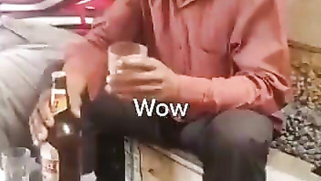 Handjob in a bar - 5 image