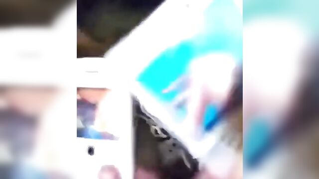 Ebony whore giving blowjob in public - 5 image