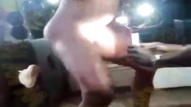 Stripper Dancing Naked In Public At A South African Club Party - 4 image