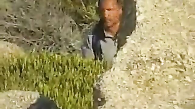 Sex on a hill in public - 5 image