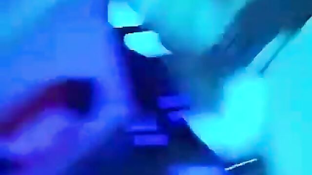 Pussy exposed in public as girlfriend vibes in a club - 1 image