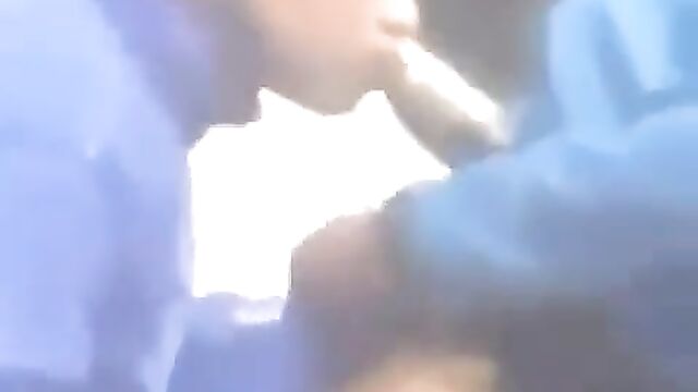 Schoolgirl caught giving schoolboy blow job during lunch break - 5 image