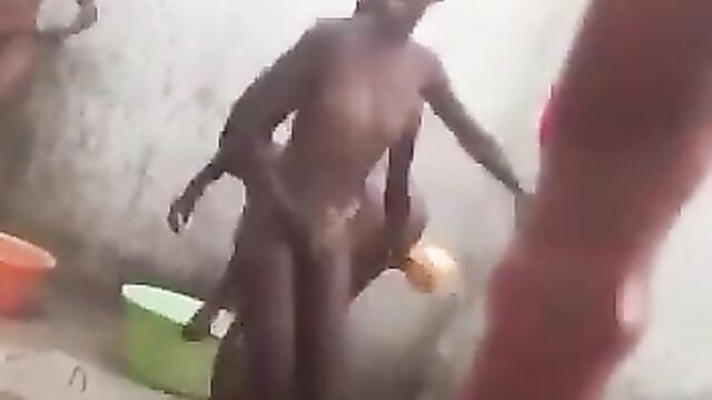 School girls showing their breasts in public