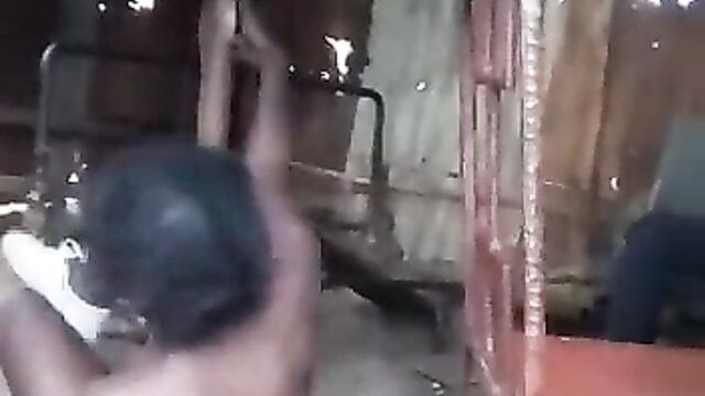 Naked African Pole Dancer - 4 image