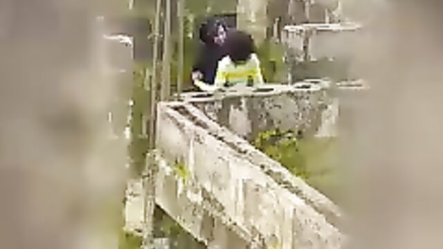 Insane sex in an uncompleted building with hot couple