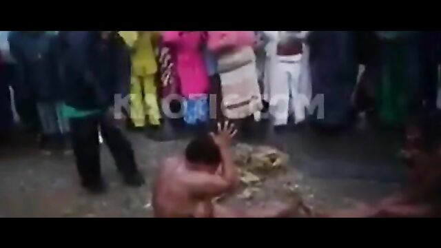 Women stripped naked & flogged in public for allegedly cheating - 4 image