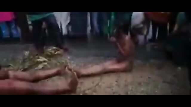 Women stripped naked & flogged in public for allegedly cheating - 5 image