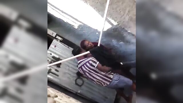 Whore rejects guy for refusing to cum while having sex with her in uncompleted building - 4 image