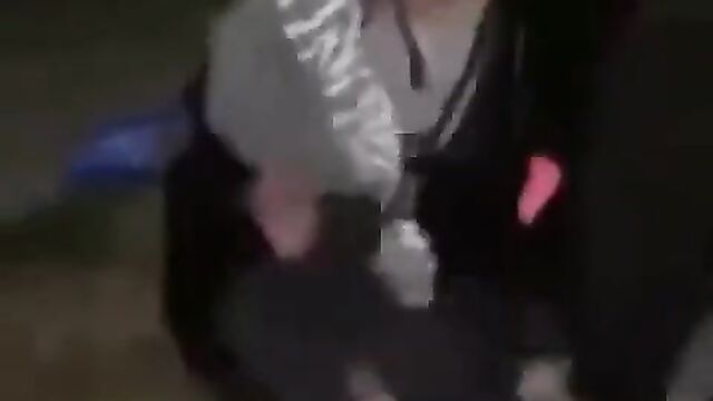 Boobs out as girl’s shirt comes off while her opponent pulls her by the hair over a window while fighting - 4 image
