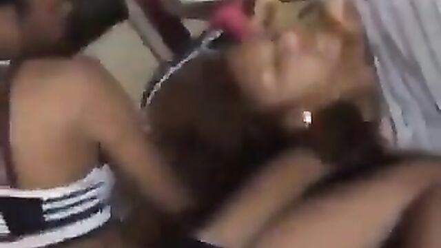 Girl caught fingering girlfriend after wild party - 3 image