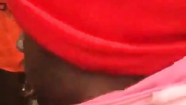 Busty woman stripped naked in public and forced to eat money in Cameroon for allegedly stealing