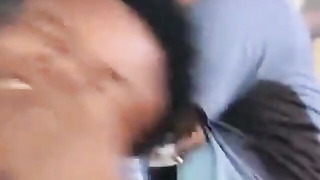 Nigerian guy records couple kissing behind him in a public restaurant - 5 image