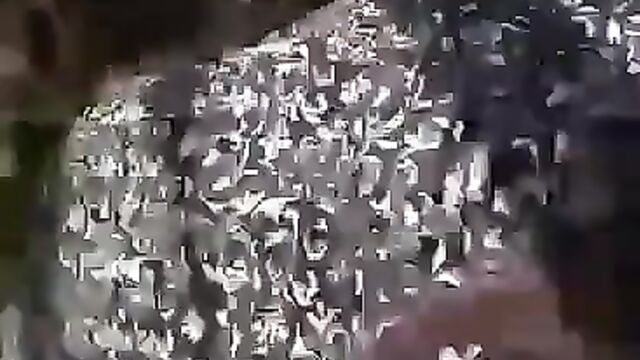 Girl’s pussy exposed in public after security caught her and her boyfriend having sex on a farm