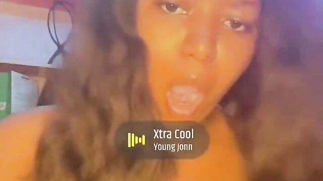 Busty olosho showing her big boobs to her daddy - 4 image