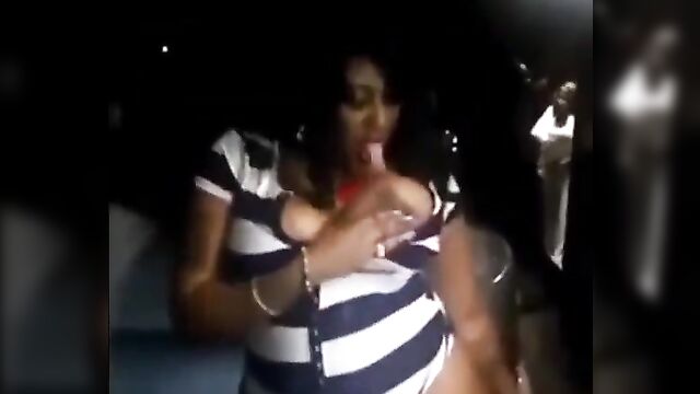 Crazy gangsters exposing drunk woman’s pussy, ass and boobs on a Friday night - 2 image