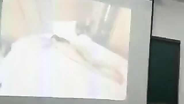 Teacher plays wrong tape (sex tape) in class