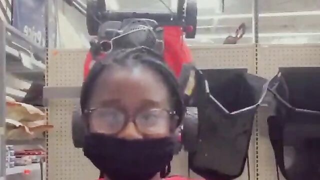 Flashing boobs in Walmart - 5 image