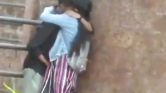 Indian guy fingering his girlfriend in public - 3 image