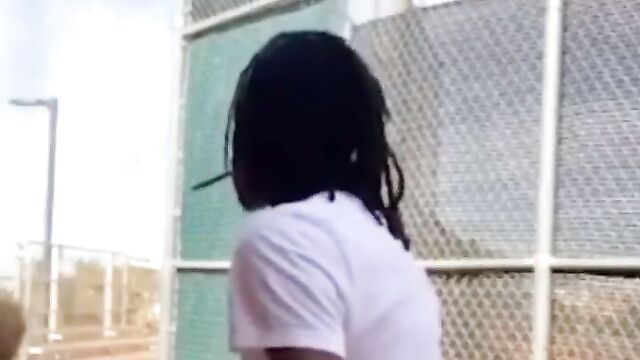 Couple Having Doggy Style Sex In Public While Smoking Weed - 1 image