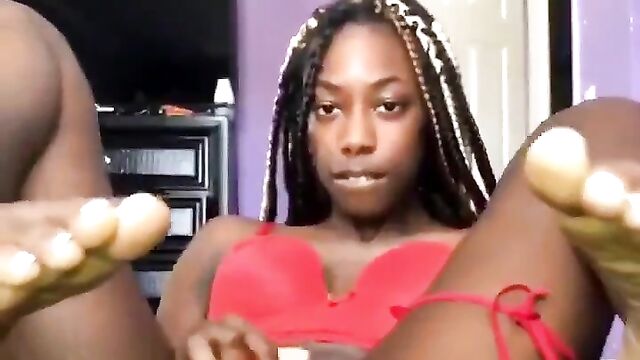 Her dad caught her showing her breasts and pussy to a man while chatting! - 3 image