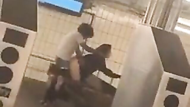 Crazy Couple Caught Having Sex In A Train Station - 1 image