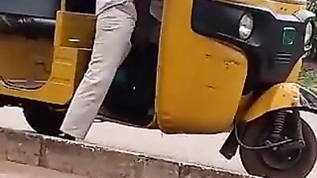 Keke Driver Caught Masturbating And Cumming In Public - 5 image
