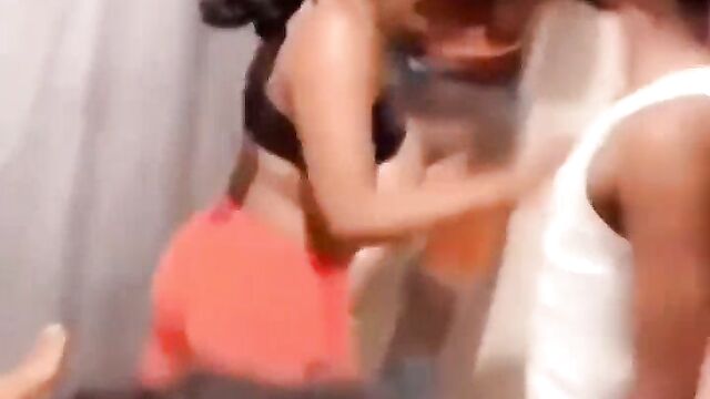 Boobs out as girl fights her friend for giving another woman oral sex - 3 image