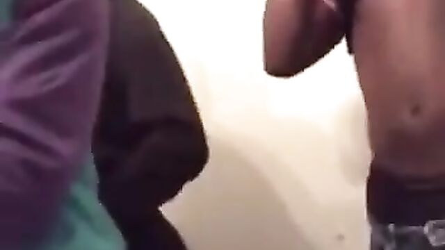 Students Almost Caught Having Doggy Style Threesome Sex And Blow Job After School - 5 image