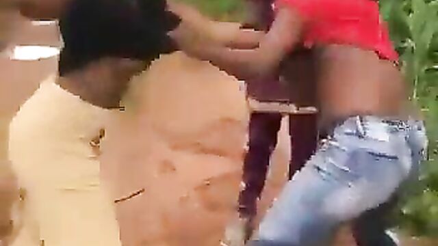 Breasts pop out as 2 Nigerian Girls fight in public