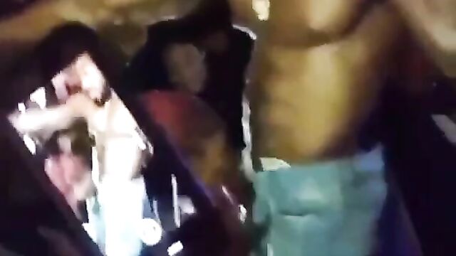 Sucking a male stripper’s dick in public at a party - 4 image