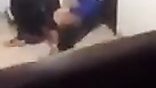 Young couple caught having sex doggy style in public at a party - 4 image