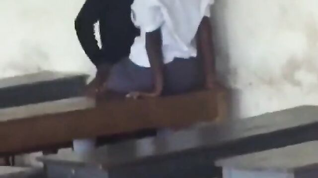 Schoolboy Caught Fingering And Having Sex With Schoolgirl In Class - 1 image