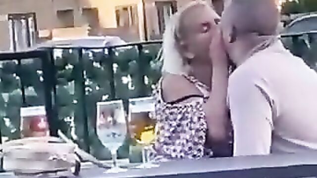 Dude Caught Fingering Girlfriend In Public - 3 image